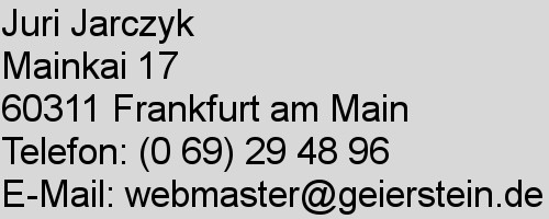 Anschrift kann nicht Angezeigt werden